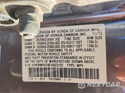 Zdjęcie 14 z 14 samochodu: 2014 HONDA CR-V EXL VIN:2HKRM4H78EH623722 - miniatura