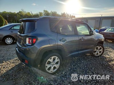 Trzecie zdjęcie samochodu z tyłu: 2017 JEEP RENEGADE LIMITED VIN:ZACCJBDB9HPF71848 - miniatura