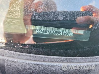 Zdjęcie 12 z 12 samochodu: 2018 NISSAN ALTIMA 2.5 S VIN:1N4AL3AP3JC472398 - miniatura
