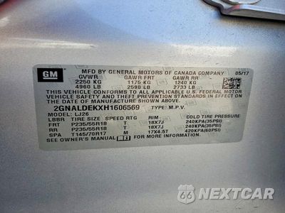 Zdjęcie 13 z 13 samochodu: 2017 CHEVROLET EQUINOX PREMIER VIN:2GNALDEKXH1606569 - miniatura