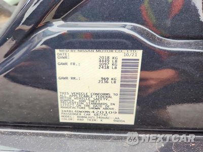 Zdjęcie 12 z 12 samochodu: 2021 NISSAN ALTIMA SV VIN:1N4BL4DWXMN420109 - miniatura