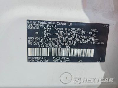 Zdjęcie 13 z 13 samochodu: 2011 TOYOTA RAV4 BASE VIN:JTMBF4DV2B5041045 - miniatura