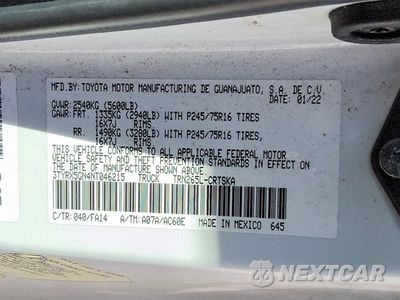 Zdjęcie 12 z 12 samochodu: 2022 TOYOTA TACOMA SR VIN:3TYRX5GN4NT046215 - miniatura