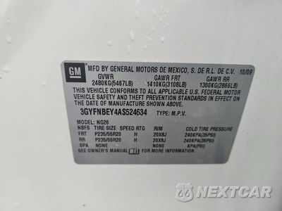 Zdjęcie 13 z 13 samochodu: 2010 CADILLAC SRX PERFORMANCE COLLECTION VIN:3GYFNBEY4AS524634 - miniatura