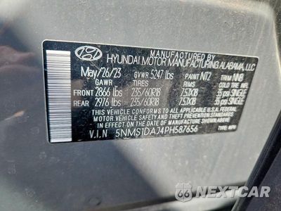 Zdjęcie 13 z 13 samochodu: 2023 HYUNDAI SANTA FE SE VIN:5NMS1DAJ4PH587656 - miniatura