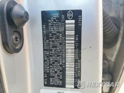 Zdjęcie 13 z 13 samochodu: 2009 TOYOTA CAMRY LE V6 VIN:4T1BK46K09U074376 - miniatura
