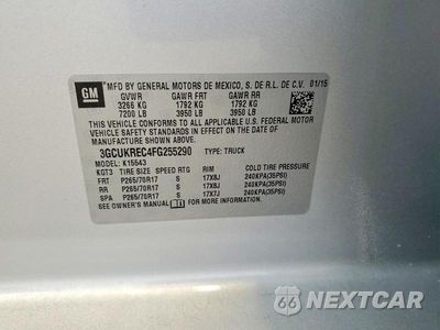 Zdjęcie 12 z 12 samochodu: 2015 CHEVROLET SILVERADO K1500 LT VIN:3GCUKREC4FG255290 - miniatura