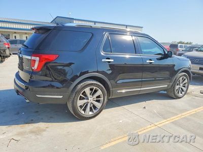 Trzecie zdjęcie samochodu z tyłu: 2018 FORD EXPLORER LIMITED VIN:1FM5K8F81JGB50232 - miniatura
