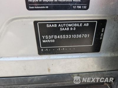 Zdjęcie 12 z 12 samochodu: 2003 SAAB 9-3 LINEAR VIN:YS3FB45S331036701 - miniatura