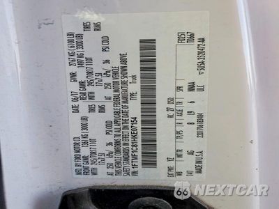 Zdjęcie 12 z 12 samochodu: 2017 FORD F150 VIN:1FTMF1C81HKE07154 - miniatura