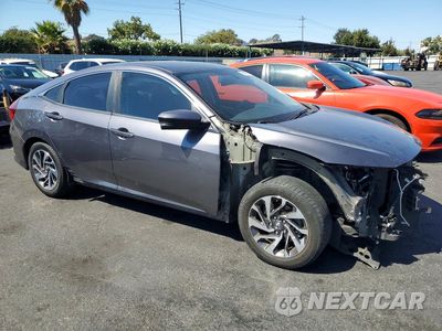 Czwarte zdjęcie samochodu z boku: 2018 HONDA CIVIC EX VIN:2HGFC2F7XJH513076 - miniatura