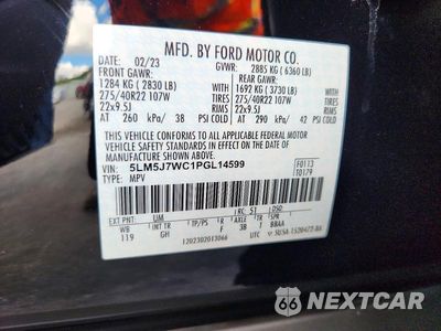 Zdjęcie 13 z 13 samochodu: 2023 LINCOLN AVIATOR RESERVE VIN:5LM5J7WC1PGL14599 - miniatura