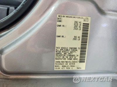 Zdjęcie 12 z 12 samochodu: 2022 NISSAN ALTIMA S VIN:1N4BL4BV7NN413047 - miniatura