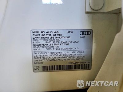 Zdjęcie 13 z 13 samochodu: 2018 AUDI SQ5 PREMIUM PLUS VIN:WA1A4AFY4J2224724 - miniatura