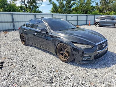 Czwarte zdjęcie samochodu z boku: 2015 INFINITI Q50 BASE VIN:JN1BV7AP9FM346681 - miniatura