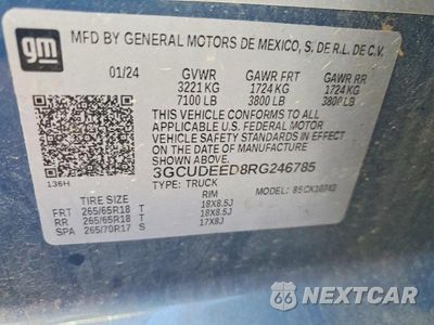 Zdjęcie 12 z 12 samochodu: 2024 CHEVROLET SILVERADO K1500 RST VIN:3GCUDEED8RG246785 - miniatura