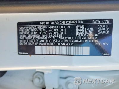 Zdjęcie 13 z 13 samochodu: 2018 VOLVO XC60 T5 MOMENTUM VIN:YV4102RK0J1062849 - miniatura