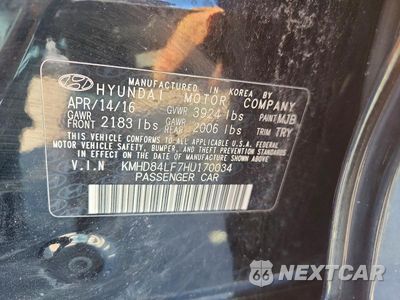 Zdjęcie 12 z 12 samochodu: 2017 HYUNDAI ELANTRA LIMITED VIN:KMHD84LF7HU170034 - miniatura