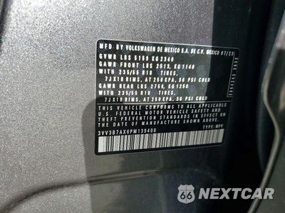 Zdjęcie 13 z 13 samochodu: 2023 VOLKSWAGEN TIGUAN SE VIN:3VV3B7AX6PM139408 - miniatura