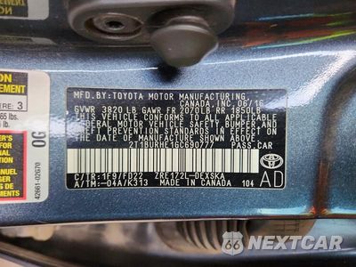Zdjęcie 12 z 12 samochodu: 2016 TOYOTA COROLLA S VIN:2T1BURHE1GC690777 - miniatura