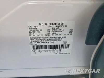 Zdjęcie 12 z 12 samochodu: 2018 FORD EDGE SPORT VIN:2FMPK4AP8JBB77385 - miniatura