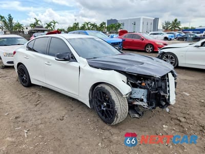 Czwarte zdjęcie samochodu z boku: 2015 INFINITI Q50 BASE VIN:JN1BV7APXFM358581 - miniatura