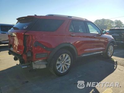Trzecie zdjęcie samochodu z tyłu: 2021 FORD EXPLORER LIMITED VIN:1FMSK8FH1MGA13766 - miniatura