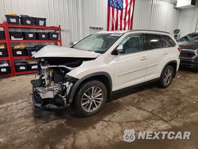 2019 TOYOTA HIGHLANDER XLE 5TDJZRFH0KS589708 - główne zdjęcie licytacji z USA - miniatura