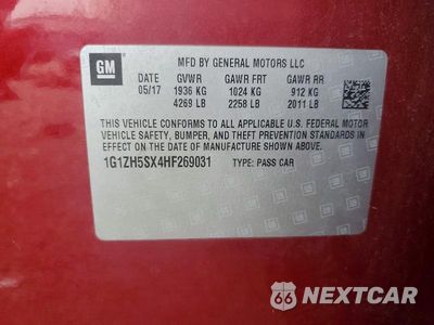 Zdjęcie 13 z 13 samochodu: 2017 CHEVROLET MALIBU PREMIER VIN:1G1ZH5SX4HF269031 - miniatura