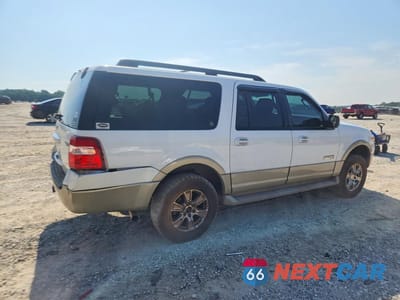 Trzecie zdjęcie samochodu z tyłu: 2007 FORD EXPEDITION EL EDDIE BAUER VIN:1FMFK17537LA80524 - miniatura