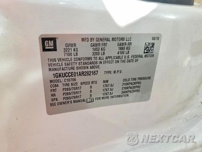 Zdjęcie 13 z 13 samochodu: 2010 GMC YUKON SLT VIN:1GKUCCE01AR282167 - miniatura