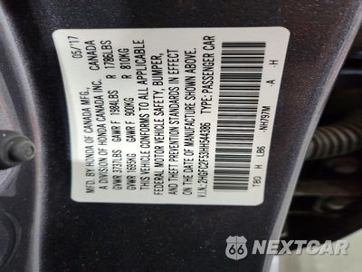 Zdjęcie 13 z 13 samochodu: 2017 HONDA CIVIC LX VIN:2HGFC2F53HH544386 - miniatura