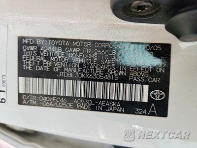 Zdjęcie 12 z 12 samochodu: 2006 TOYOTA CAMRY SE VIN:JTDBE30KX63054815 - miniatura