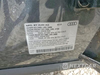 Zdjęcie 12 z 12 samochodu: 2023 AUDI Q5 PRESTIGE 45 VIN:WA1FABFYXP2102771 - miniatura