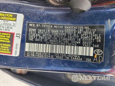 Zdjęcie 12 z 12 samochodu: 2013 TOYOTA COROLLA LE VIN:2T1BU4EE9DC128340 - miniatura