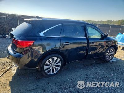 Trzecie zdjęcie samochodu z tyłu: 2016 ACURA MDX ADVANCE VIN:5FRYD4H91GB046397 - miniatura