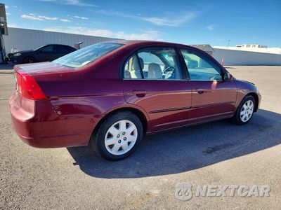 Trzecie zdjęcie samochodu z tyłu: 2002 HONDA CIVIC EX VIN:1HGES257X2L017571 - miniatura