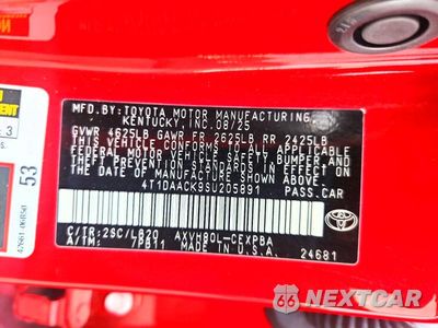 Zdjęcie 12 z 12 samochodu: 2025 TOYOTA CAMRY XSE VIN:4T1DAACK9SU205891 - miniatura