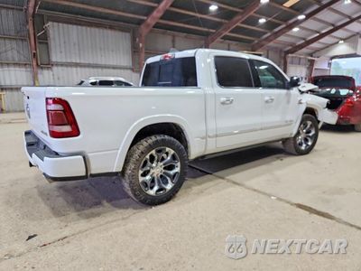 Trzecie zdjęcie samochodu z tyłu: 2021 RAM 1500 LIMITED VIN:1C6SRFHMXMN644758 - miniatura