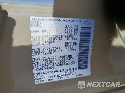 Zdjęcie 13 z 13 samochodu: 2023 NISSAN TITAN PRO-4X VIN:1N6AA1ED5PN118686 - miniatura