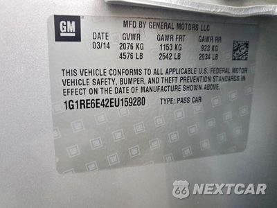 Zdjęcie 12 z 12 samochodu: 2014 CHEVROLET VOLT VIN:1G1RE6E42EU159280 - miniatura