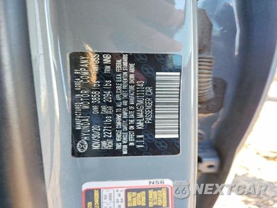Zdjęcie 13 z 13 samochodu: 2021 HYUNDAI ELANTRA SEL VIN:KMHLM4AG7MU111143 - miniatura