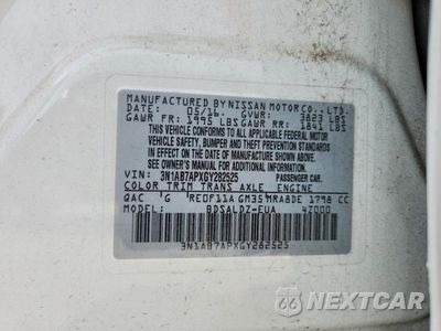 Zdjęcie 12 z 12 samochodu: 2016 NISSAN SENTRA SV VIN:3N1AB7APXGY282525 - miniatura