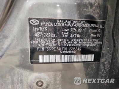 Zdjęcie 13 z 13 samochodu: 2020 HYUNDAI ELANTRA SE VIN:5NPD74LF0LH508545 - miniatura