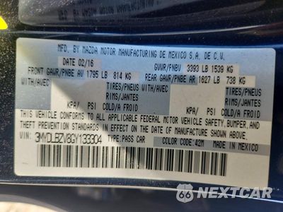 Zdjęcie 12 z 12 samochodu: 2016 SCION IA BASE VIN:3MYDLBZV8GY133304 - miniatura