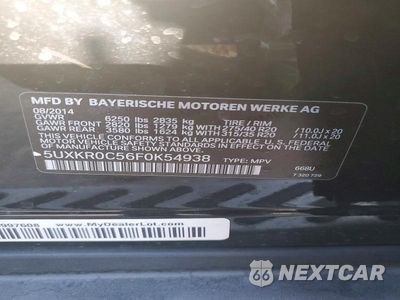 Zdjęcie 13 z 13 samochodu: 2015 BMW X5 XDRIVE35I VIN:5UXKR0C56F0K54938 - miniatura