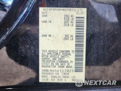 Zdjęcie 12 z 12 samochodu: 2020 NISSAN ALTIMA S VIN:1N4BL4BV3LN317025 - miniatura