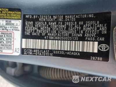 Zdjęcie 12 z 12 samochodu: 2005 TOYOTA AVALON XLS VIN:4T1BK36B25U025135 - miniatura