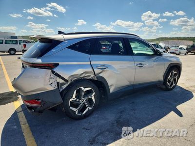 Trzecie zdjęcie samochodu z tyłu: 2022 HYUNDAI TUCSON LIMITED VIN:5NMJE3AE7NH011957 - miniatura