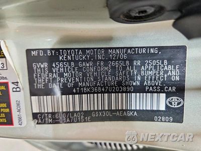 Zdjęcie 13 z 13 samochodu: 2007 TOYOTA AVALON XLS VIN:4T1BK36B47U203890 - miniatura